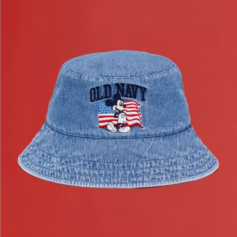 Old Navy X Disney Mickey Mouse Flag Bucket Hat